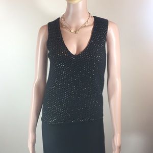 Black DKNY sleeveless top